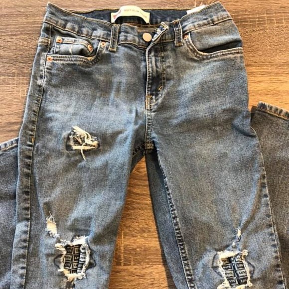 levis 512 patchwork